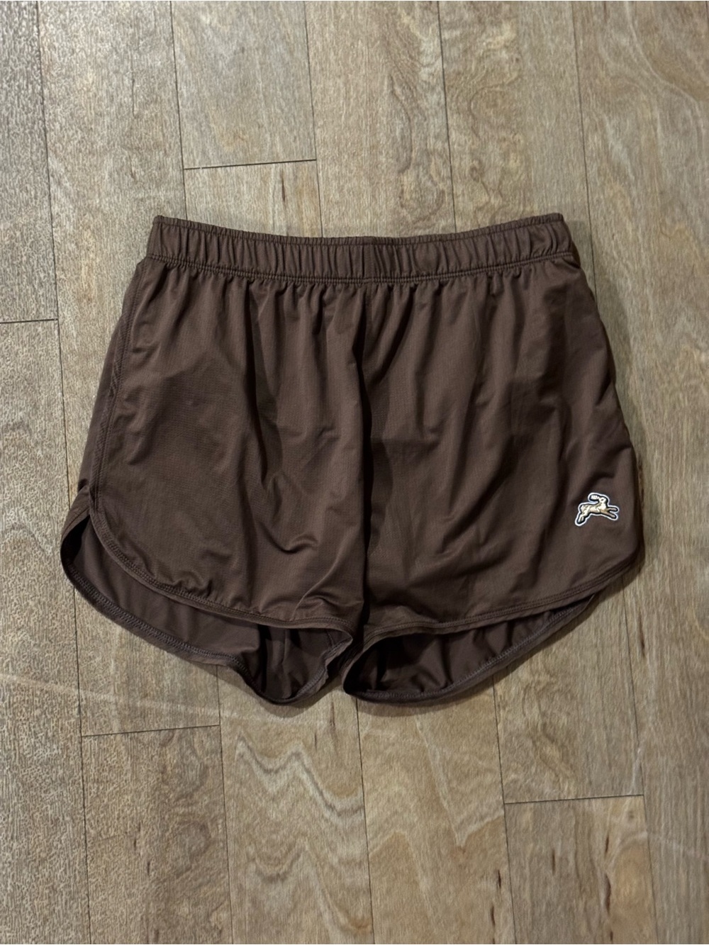 Tracksmith Twilight Split Shorts Brown Micro-Mesh Fabric Size XS